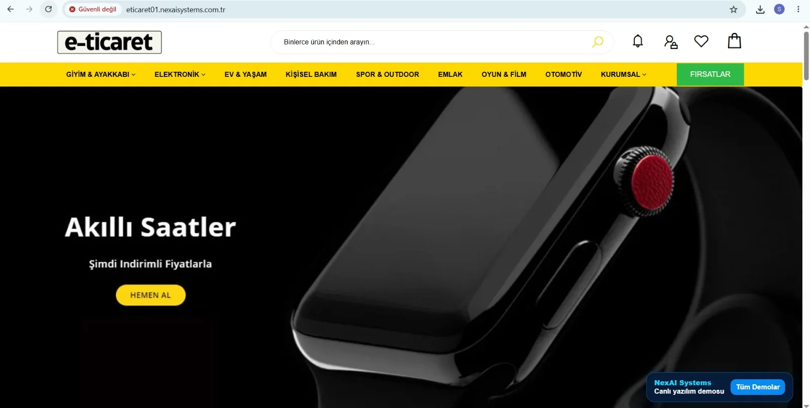 Profesyonel E-Ticaret Sistemi